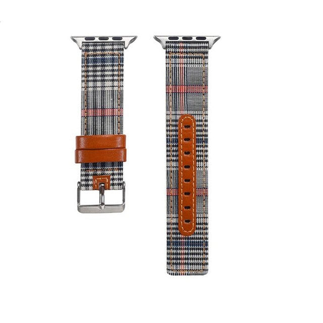 Business Canvas Leather Strap