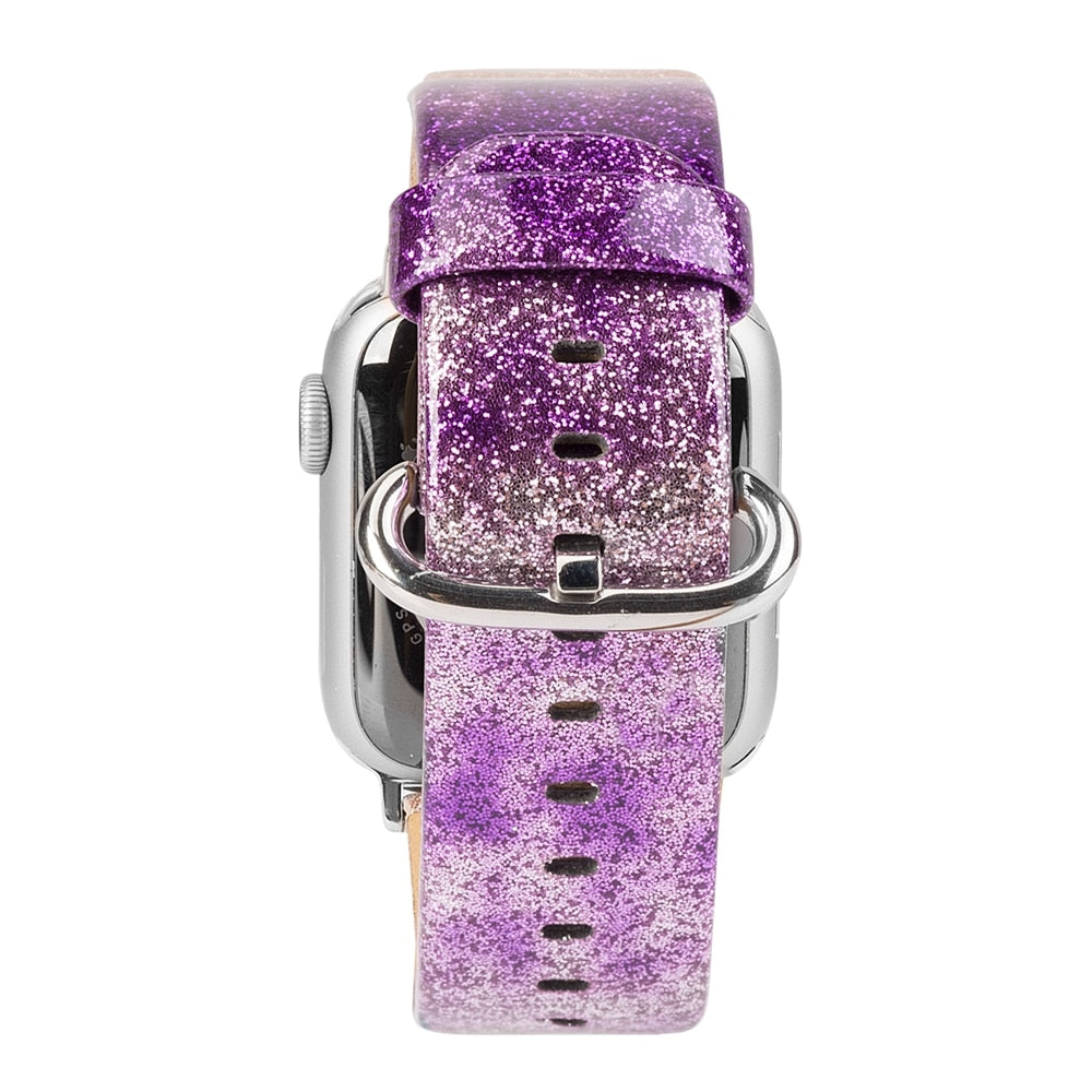 Glitter Bomb Strap Purple